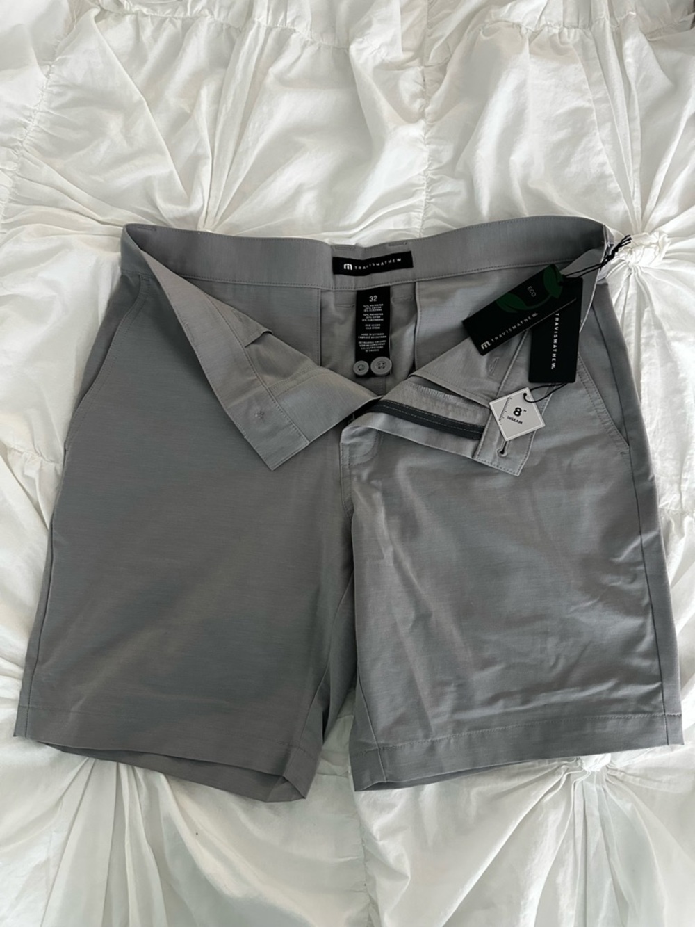 Travis Mathew Light Gray Performance Shorts